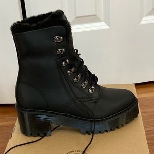 Dr Martens, Black, Fuzzy Inside, Size 8, New, Hasn’t been worn